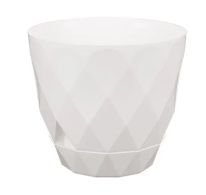 Кашпо "Laurel" D145мм 1,3л с/п Белый (20) 221610829/01
