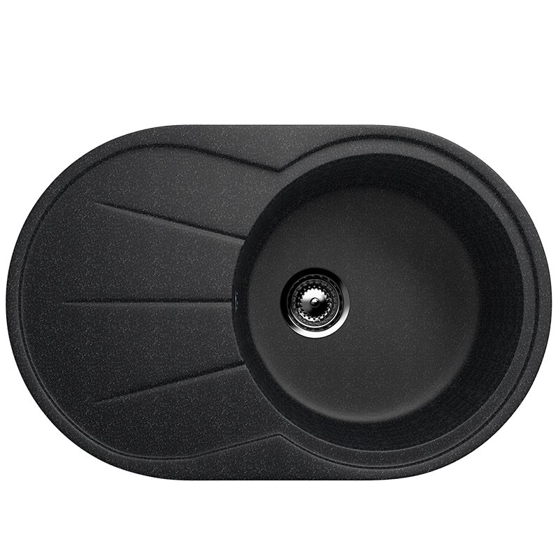Мойка Ulgran U-503 овал. 745*465 черный 308(_1_)