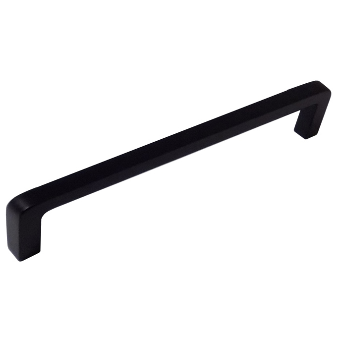 Ручка-скоба мебельная RS-909 96мм, мат.черный (80)