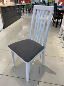 Стул Ла Скала белый глянец/грета грэй