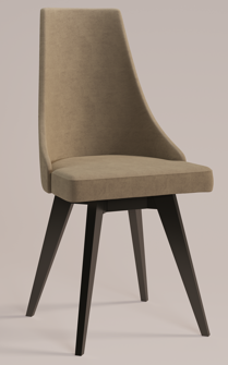 Стул Невада-1 с поворотным механизмом на 360 градусов (Цвет Светлый орех, Ткань Монако 04)