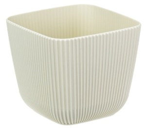 Кашпо "Пиканто" 150*150мм 1,8л Белый ротанг (12) М3209