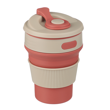 Стакан складной с крышкой VETTA ,силикон, полипропилен