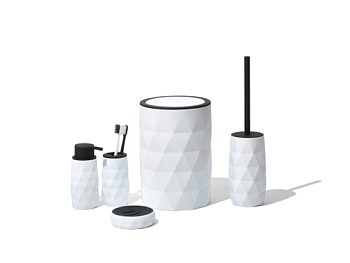 Мыльница White Edge белый, акрил