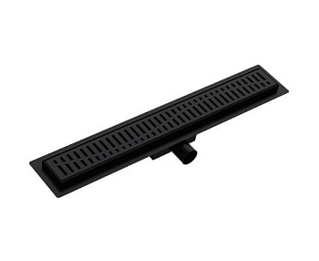 Трап душевой из нержавеющей стали 70х600 мм чёрный GAPPO (сухой и мокрый затвор) (5)