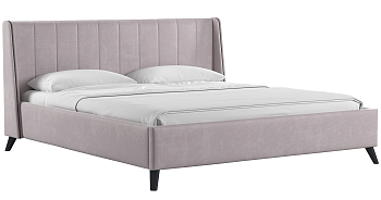 Кровать двойная Мелисса 180  С Тори 45 велюр* (ява), Тори 45 велюр* (ява)(основание+дно+механизм)