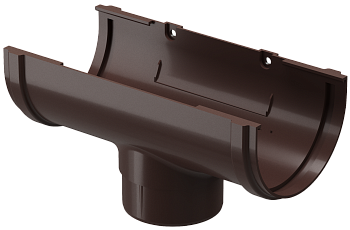 Воронка желоба, шоколадный  GL Standart 120/87 ПВХ (20)
