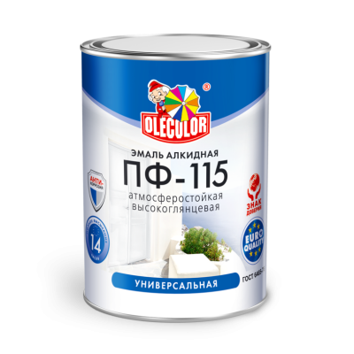 Эмаль ПФ-115 Вишневый 0,8кг Olecolor Глянц.(14) купить в интернет магазине Вегос-М в Ангарске
