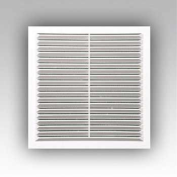 Решетка вытяжная цилиндрическая с сеткой без рамки 20х20 РЦ Ivory (35)