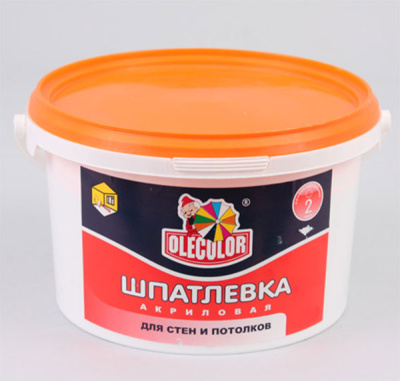 Шпатлевка акриловая для стен и потолков Олеколор 3,5кг купить в интернет магазине Вегос-М в Улан-Удэ