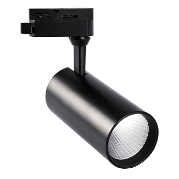 Светильник трековый светодиодный 25Вт 4000К 2200лм Черный корпус (40)
