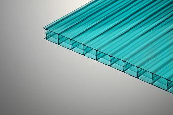 Поликарбонат 4 мм Ultra/SOTEX Colour Эко Бирюза 2,1х6 м