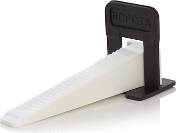 СВП Зажим "Ворота" 1мм + Клин белый по 40 шт,  пакет (15 пак/кор)