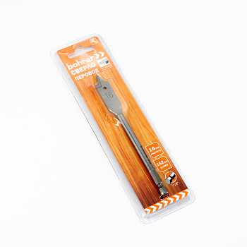 Сверло Bohrer перовое по дереву 16 х 152 мм (в блистере) (300/75/1)