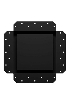 Решетка вентиляционная SGR 200х200 окраш.сталь Matt black ERA (8)