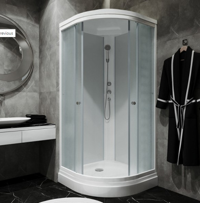 Душевая кабина Лайт (90*90) А"низ. поддон, Градиент, белый купить в интернет магазине Вегос-М в Ангарске