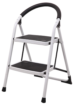 Стремянка "Сибирячка" 2 широкие ступени (мягкая верх.ступ. max. 150кг)