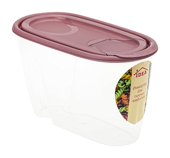 Емкость д/сыпучих продуктов 0,9л М1220  Фисташковый , Ягодный