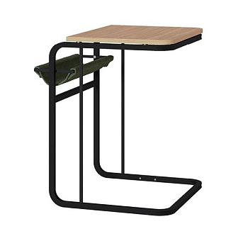  Стол журнальный Марвэл 12.122 (Плэйн, EPIC 70 MOSS, Черный)														