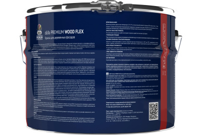 Краска DUFA Premium водно-дисперсионная WOODFLEX высокоэластичная для деревянных фасадов база 1 9л купить в интернет магазине Вегос-М в Ангарске